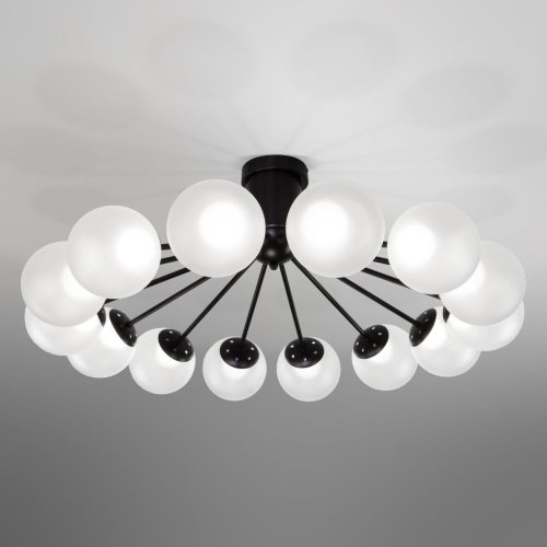 Потолочная люстра Eurosvet Vinter 201057 LED черный a072623 изображение в интернет-магазине Cramer Light