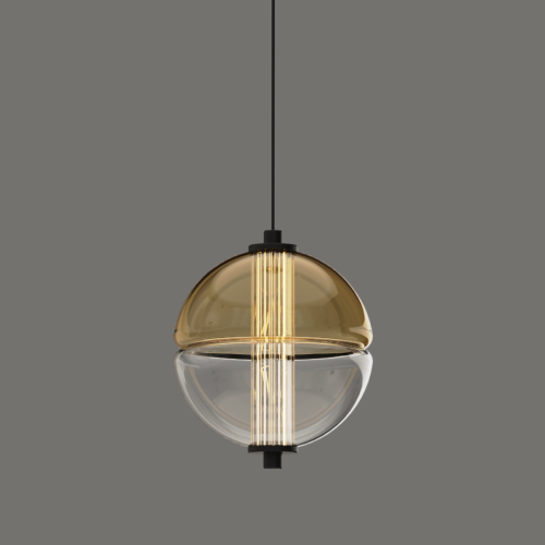 Подвесной светильник Delight Collection MD24022079-1A black/amber изображение в интернет-магазине Cramer Light