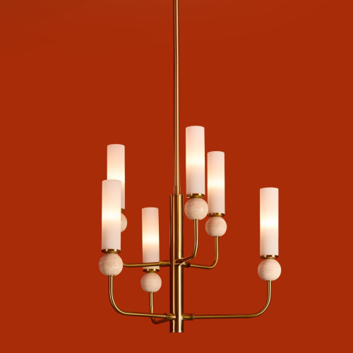 Люстра на штанге Freya Sunspot FR5482CL-06BS1 изображение в интернет-магазине Cramer Light фото 9