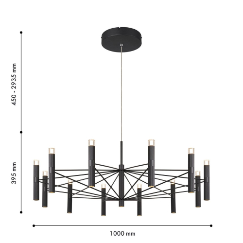 Подвесная люстра Favourite Blick 4758-12P изображение в интернет-магазине Cramer Light фото 2