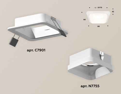 Встраиваемый светильник Ambrella Light Techno XC7901013 (C7901, N7755) изображение в интернет-магазине Cramer Light фото 2