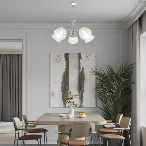 Подвесная люстра Arte Milano Amalfi 335156/5 CR изображение в интернет-магазине Cramer Light фото 3