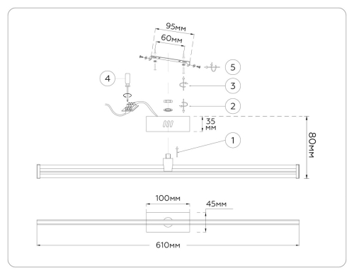 Настенный светильник Ambrella Light Comfort LineTech FL6123 изображение в интернет-магазине Cramer Light фото 3