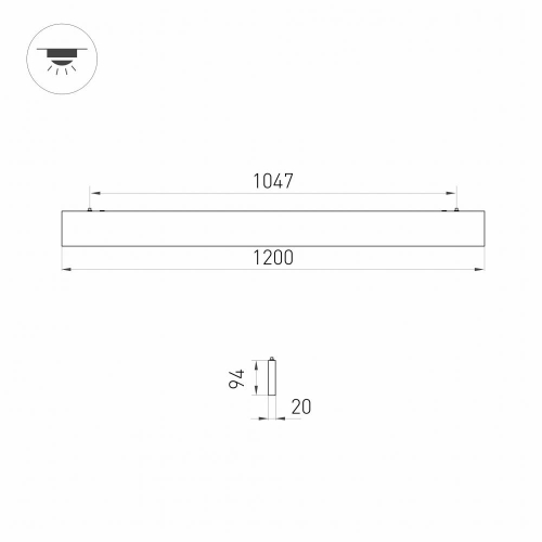 Линейный светильник Arlight Lineair Flat 031530 изображение в интернет-магазине Cramer Light фото 4