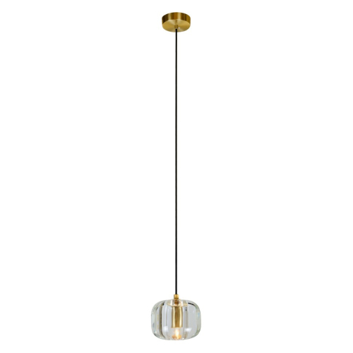 Подвесной светильник Belfast Pansy 6214-1 BR CL изображение в интернет-магазине Cramer Light