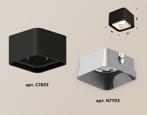 Накладной светильник Ambrella Light Techno XS7833003 (C7833, N7703) изображение в интернет-магазине Cramer Light фото 4