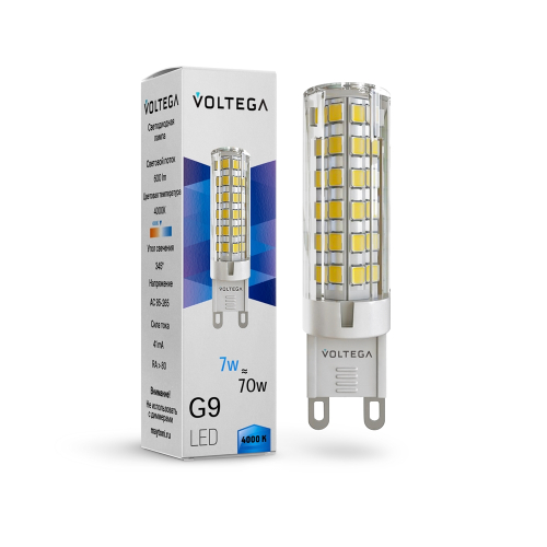 Светодиодная лампа Voltega Simple Capsule 7W 4000K G9 7188 изображение в интернет-магазине Cramer Light фото 2