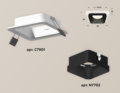 Встраиваемый светильник Ambrella Light Techno XC7901002 (C7901, N7702) изображение в интернет-магазине Cramer Light фото 2