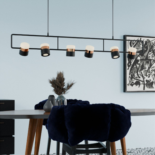 Подвесной светильник Lightera Rudolf LE114L-6B SMART изображение в интернет-магазине Cramer Light фото 5