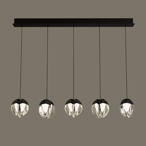 Подвесной светильник Delight Collection MD24001033-5B black/clear изображение в интернет-магазине Cramer Light фото 2