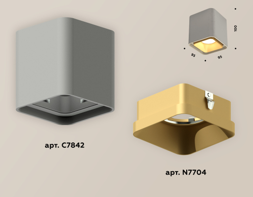 Накладной светильник Ambrella Light Techno XS7842004 (C7842, N7704) изображение в интернет-магазине Cramer Light фото 2