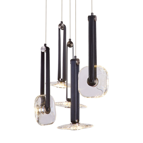 Подвесной светильник Delight Collection OD2553-5 black/clear изображение в интернет-магазине Cramer Light