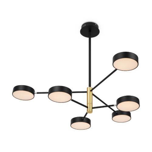 Люстра на штанге Freya Tibo FR6048CL-L6GR изображение в интернет-магазине Cramer Light