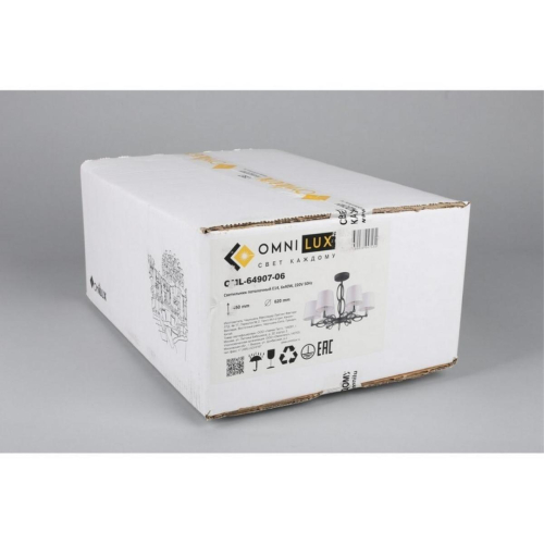 Потолочная люстра Omnilux Reggello OML-64907-06 изображение в интернет-магазине Cramer Light фото 9