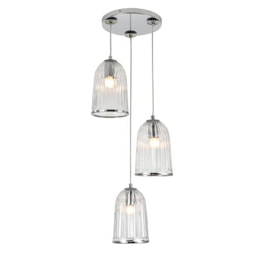 Подвесная люстра Indigo Lucido 11046/3P Chrome V000482 изображение в интернет-магазине Cramer Light