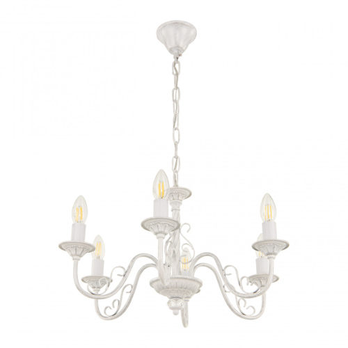Подвесная люстра Arte Milano 342620/6 WT+SL изображение в интернет-магазине Cramer Light фото 4