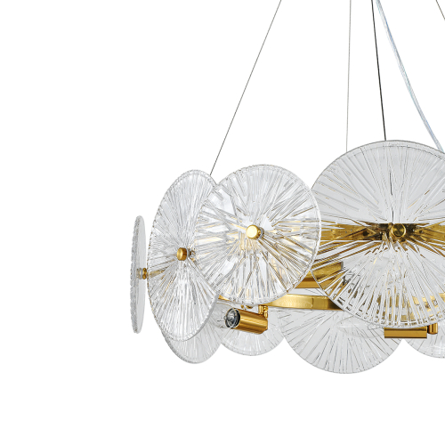 Подвесная люстра Indigo Miele 12021/6P Brass V000604 изображение в интернет-магазине Cramer Light фото 5