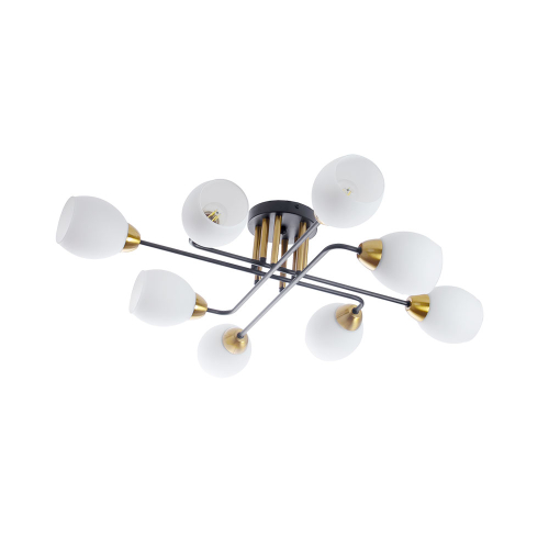 Потолочная люстра Arte Lamp Andrea A8141PL-8BK изображение в интернет-магазине Cramer Light