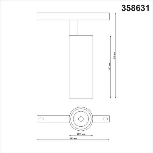 Трековый светильник Novotech Flum 358631 изображение в интернет-магазине Cramer Light фото 2