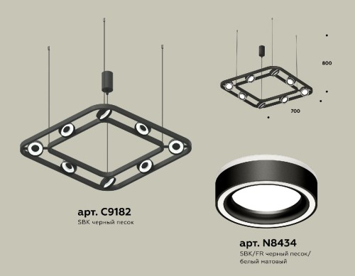 Подвесная люстра Ambrella Light Traditional (C9182, N8434) XB9182151 изображение в интернет-магазине Cramer Light фото 2