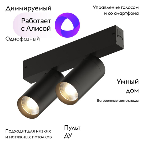 Трековый светильник Denkirs Smart DK8012-BK изображение в интернет-магазине Cramer Light фото 2