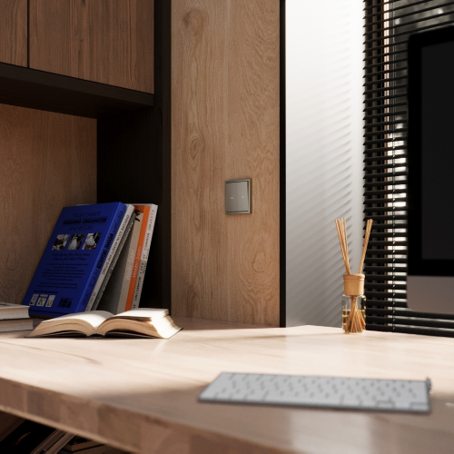 Выключатель встраиваемый Voltum S70 для жалюзи 10А, (шелк) VLS020704 дополнительное фото фото 4