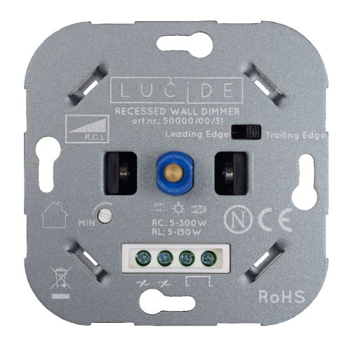 Диммер Lucide Recessed Wall Dimmer Nl 50000/00/31 дополнительное фото фото 3