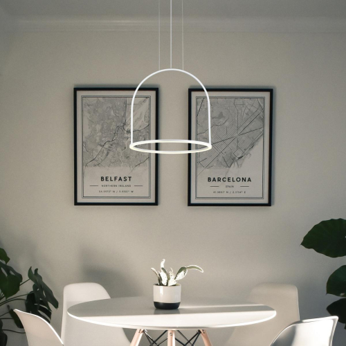 Подвесной светильник Eurosvet Over 90322/1 белый a064957 изображение в интернет-магазине Cramer Light фото 4