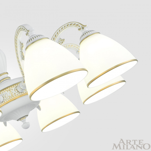 Подвесная люстра Arte Milano 340837/8 WT+G изображение в интернет-магазине Cramer Light фото 7