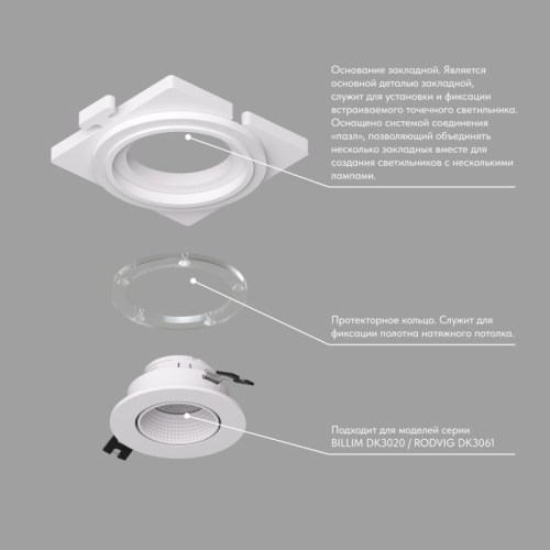 Закладная панель Denkirs Scb DK3020/61-SCB изображение в интернет-магазине Cramer Light фото 2