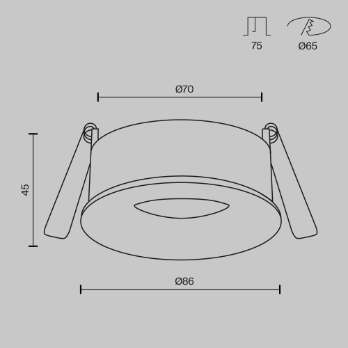 Встраиваемый светильник Maytoni Technical Slim DL027-GU10-W изображение в интернет-магазине Cramer Light фото 7