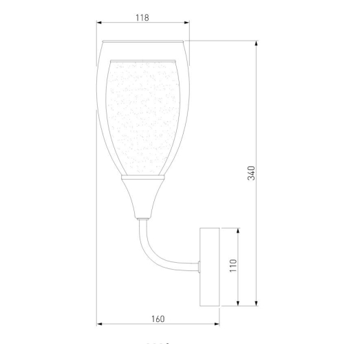 Бра Eurosvet Cosmic 50285/1 золото дополнительное фото фото 4
