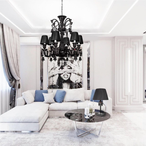 Подвесная люстра Loft IT Zenith 10210/12 Black изображение в интернет-магазине Cramer Light фото 5