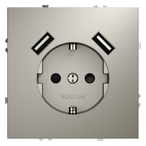 Розетка с USB, А+А Voltum S70 VLS040403 дополнительное фото