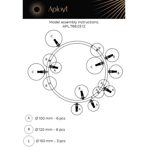 Подвесная люстра Aployt Lilian APL.768.03.12 изображение в интернет-магазине Cramer Light фото 2