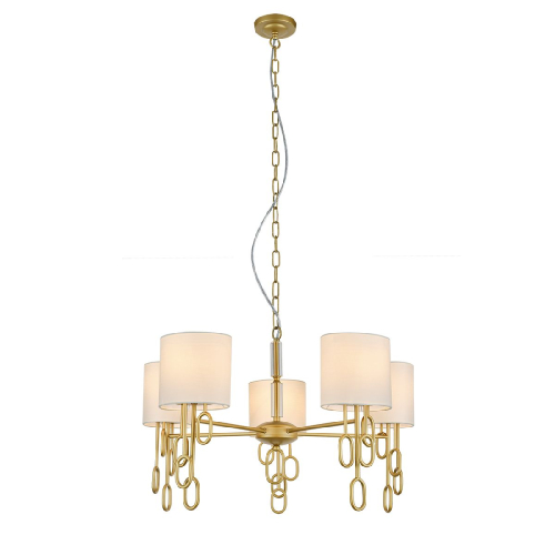 Подвесная люстра Indigo Amali 13026/5P Gold V000479 изображение в интернет-магазине Cramer Light