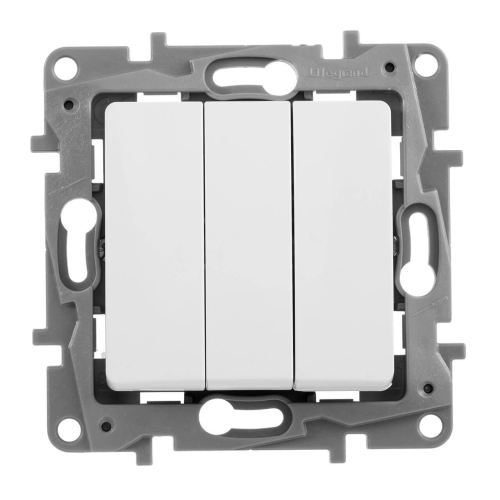 Выключатель трехклавишный Legrand Etika 10A 250V антрацит 672613 дополнительное фото фото 3