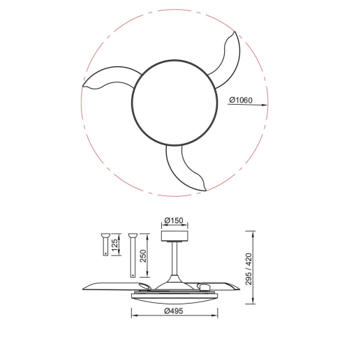 Люстра-вентилятор Mantra Slim Fan 9055 изображение в интернет-магазине Cramer Light фото 8