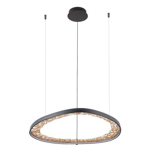 Подвесная люстра Arte Lamp Cinta A1847SP-46BK изображение в интернет-магазине Cramer Light