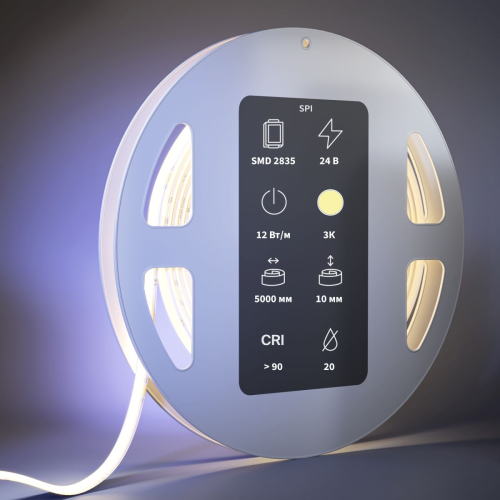 Светодиодная лента Maytoni Led Strip 24В COB 12Вт/м 3000K 5м IP20 201254 изображение в интернет-магазине Cramer Light фото 3