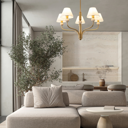 Люстра на штанге Freya Aurelia FR2058PL-05BS изображение в интернет-магазине Cramer Light фото 2