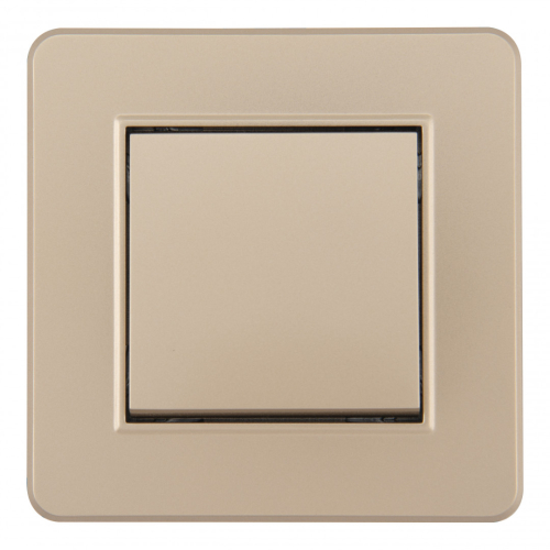 Выключатель одноклавишный Arte Milano SET16-1-30-1 shampan дополнительное фото фото 2