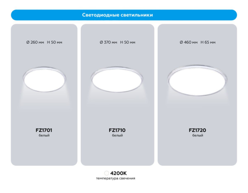 Потолочный светильник Ambrella Light Orbital FZ1720 изображение в интернет-магазине Cramer Light фото 6