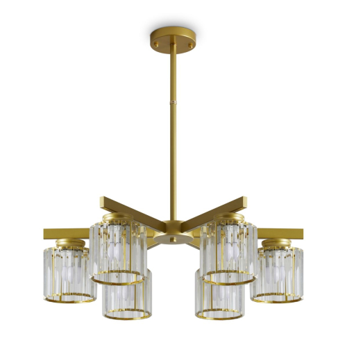 Люстра на штанге Freya Ferrera FR5474PL-06G изображение в интернет-магазине Cramer Light фото 2
