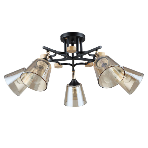 Потолочная люстра Arte Lamp Glassy A5078PL-5BK изображение в интернет-магазине Cramer Light