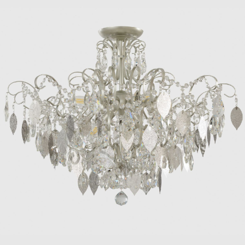 Потолочная люстра Crystal Lux ESMIRALDA PL9 SILVER изображение в интернет-магазине Cramer Light фото 6