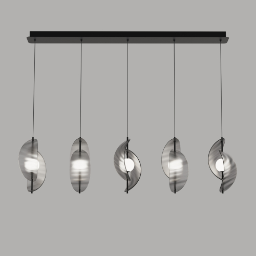 Подвесной светильник Delight Collection MD24030035-5B black/smoky изображение в интернет-магазине Cramer Light
