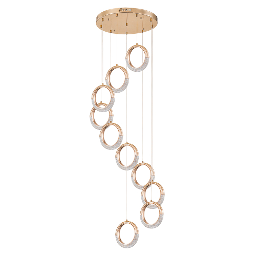 Каскадная люстра Arte Lamp Montana A7777SP-10GO изображение в интернет-магазине Cramer Light