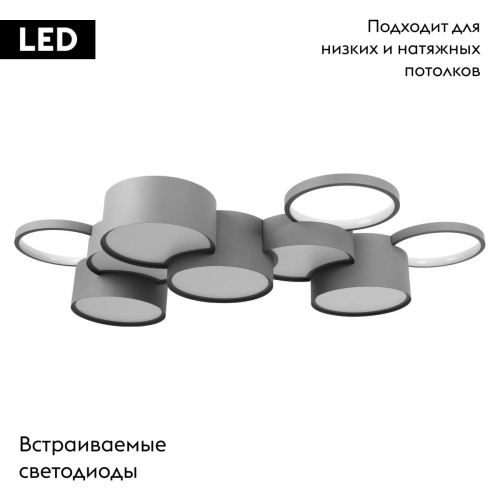 Потолочная люстра Loft IT Pin 10317/9 Grey изображение в интернет-магазине Cramer Light фото 2