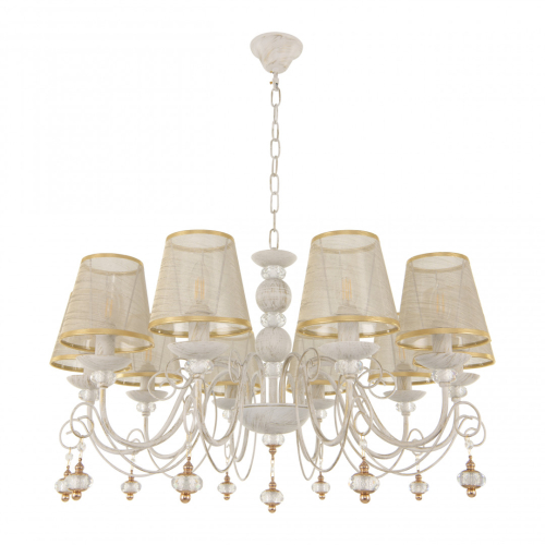 Подвесная люстра Arte Milano 347620/10 WT+G изображение в интернет-магазине Cramer Light